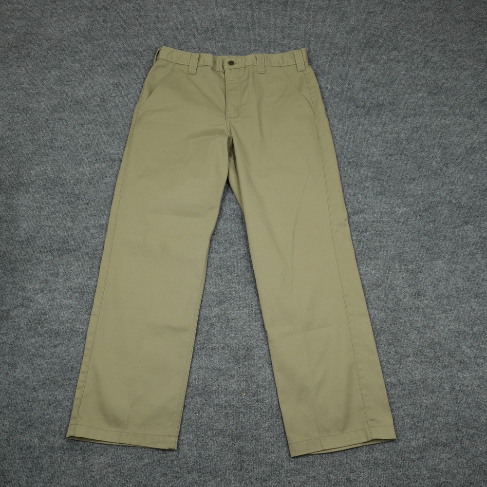 Carhartt Pants Mens 34x30 Khaki B290 KHI Blended Twill Workwear Chino